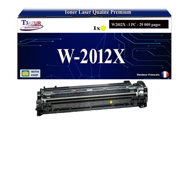 T3AZUR - Toner compatible avec HP Color LaserJet Enterprise MFP M776dn remplace HP W2012X / W2012A (HP 659X/659A)- Jaune