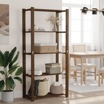 vidaXL Support de rangement à 5 niveaux marron 80x38x170 cm bois pin