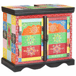 vidaXL Meuble sous évier Marron 60 x 35 x 55 cm Bois de mangue massif