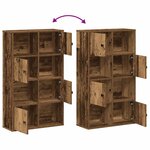 vidaXL Bibliothèque vieux bois 60x24x101 5 cm bois d'ingénierie