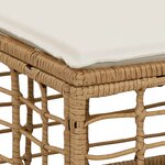 vidaXL Canapé de jardin 4 places sans accoudoir 4 pc