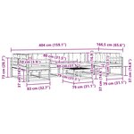 vidaXL Ensemble de canapés d'extérieur 6 pc Blanc et anthracite