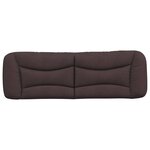 vidaXL Coussin de tête de lit Hvar marron foncé 160 cm tissu