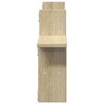 vidaXL Étagères murales 2Pièces chêne sonoma 38x12x38cm bois d'ingénierie