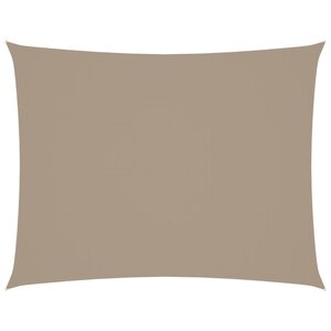 vidaXL Voile de parasol Tissu Oxford rectangulaire 2x3 5 m Taupe
