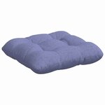 vidaXL Coussins de siège 4 Pièces Bleu denim 40 x 40 x 12 cm tissu
