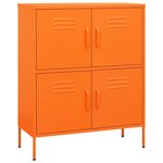 vidaXL Armoire de rangement Orange 80x35x101 5 cm Acier