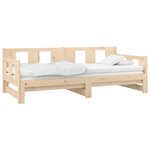 vidaXL Lit coulissant sans matelas bois de pin massif 2x(90x190) cm