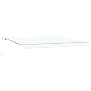 vidaXL Auvent Blanc 450 x 300 x 165 cm Polyester et métal