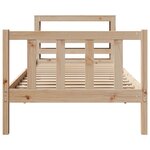 vidaXL Cadre de lit sans matelas 100x200 cm bois massif de pin