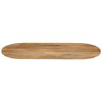 vidaXL Dessus de table 110x50x3 8 cm ovale bois massif de manguier