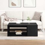 vidaXL Table Basse Chêne Noir 90x67x33 cm Bois d'Ingénierie