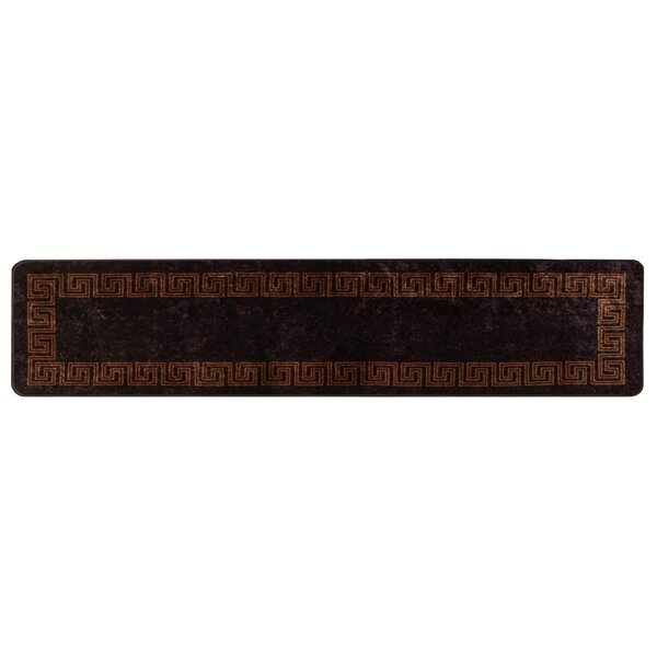vidaXL Coureur de Tapis MARSA Noir 50 x 300 cm Polyester et PVC