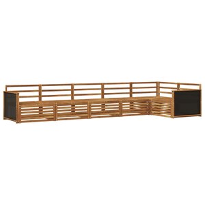 vidaXL Ensemble de canapés d'extérieur 6 pc Naturel