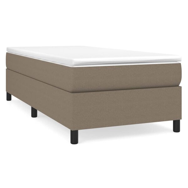 vidaXL Cadre de lit Taupe 90x200 cm Tissu