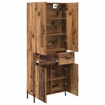 vidaXL Haut Armoire Bois Ancien 69 5 x 34 x 180 cm Bois d'ingénierie