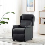 vidaXL Chaise de massage Gris foncé 67.5 x 93.5 x 101.5 cm tissu