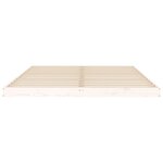 vidaXL Cadre de lit blanc 150x200 cm très grand bois de pin massif