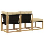 vidaXL 3 pc Unité de canapé sectionnel Blanc