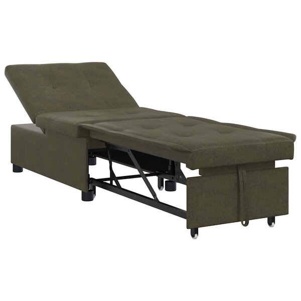 vidaXL Canapé-Lit Gris foncé 194 x 67 x 82 cm Tissu Huahua