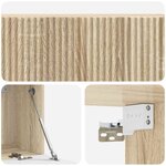 vidaXL Meuble TV mural 98 x 31 x 30 cm Chêne Sonoma Bois d'ingénierie