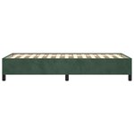 vidaXL Cadre de lit Vert foncé 90x200 cm Velours