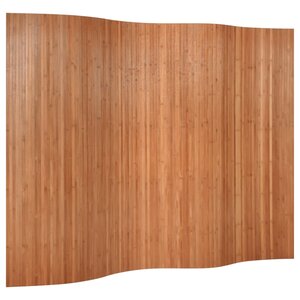 vidaXL Cloison de séparation marron 165x250 cm bambou