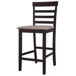 vidaXL Tabourets de bar 2 Pièces Marron Tissu