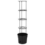 vidaXL Jardinière à tomate Anthracite Ø29 5x115 cm Polypropylène