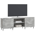 vidaXL Meuble TV Gris béton 150 x 31 x 52 cm Bois d'ingénierie