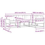 vidaXL Ensemble de canapés d'extérieur 4 pc Naturel et Anthracite