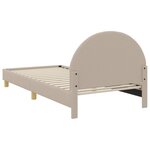 vidaXL Cadre de lit pour enfants avec tête de lit Gris clair