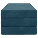 vidaXL Canapé-lit pliable 160 x 67 x 45 cm Bleu
