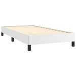 vidaXL Cadre de lit Blanc 100x200 cm Similicuir