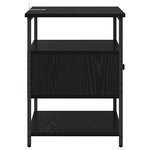 vidaXL Cabinet de chevet Chêne noir 40 x 42 x 56 cm Bois d'ingénierie