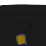 vidaXL Fauteuil de massage inclinable Noir Tissu
