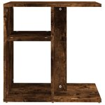 vidaXL Table d'appoint Chêne fumé 50x30x50 cm Bois d'ingénierie