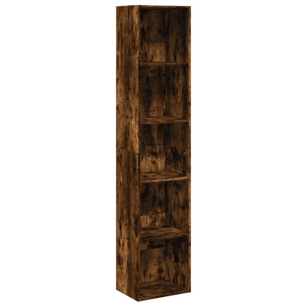 vidaXL Bibliothèque chêne fumé 40x30x189 cm bois d'ingénierie