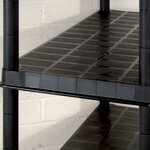 vidaXL Étagère de rangement à 5 niveaux Noir 340x40x185 cm Plastique