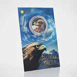 Pièce de monnaie en Argent 2 Dollars g 31.1 (1 oz) Millésime 2025 Four Elements SLOVAK EAGLE