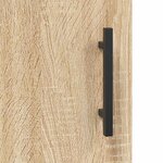 vidaXL Bureau chêne sonoma 140x50x75 cm bois d'ingénierie