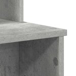 vidaXL Bureau avec Rangement Gris béton 120.5 x 44 x 88.5 cm
