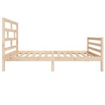 vidaXL Cadre de lit Bois de pin massif 100x200 cm