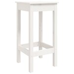 vidaXL Ensemble de bar 3 Pièces Blanc Bois de pin massif