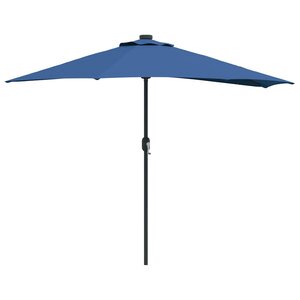 vidaXL Parasol de jardin Azur 294 x 150 x 224 cm tissu