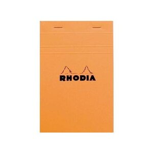 Bloc de direction orange 80 feuilles format A5 réglure 5x5 RHODIA