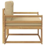 vidaXL Sofa de milieu extérieur Polyester Blanc