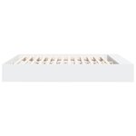 vidaXL Cadre de lit blanc 200x200 cm bois d'ingénierie