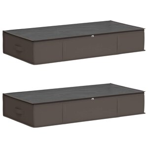 vidaXL Boîte de rangement avec fenêtre transparente 2 pc Tissu intissé