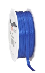 Satin double face 50-m-rouleau 6 mm bleu roi